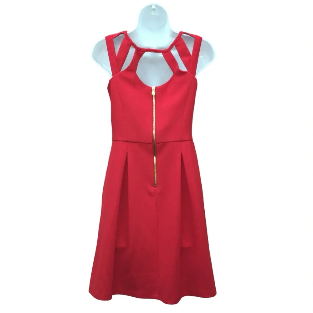 Betsey Johnson Red Cage Top Party Event Dress - Women’s 2 - Picture 8 of 14